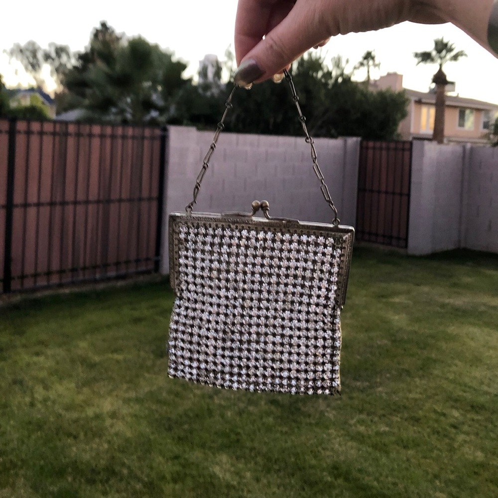RHINESTONE HANDBAG, VINTAGE, VERY SMALL